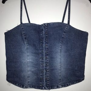UNIQUE JEANS 90s style denim tank top